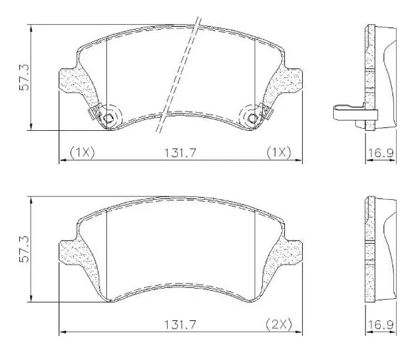 Pastilha Freio Diant Toyota Corolla Fras-le PD491 - Imagem 4