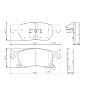 Pastilha Freio Cruze Lonaflex P1517