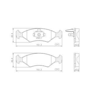Pastilha Freio Diant Fiesta/Ka/Scort LonaFlex P65
