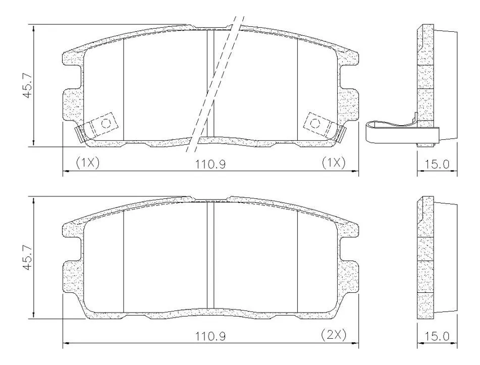 Pastilha de Freio Diant Captiva Lonaflex P715 - Imagem 3